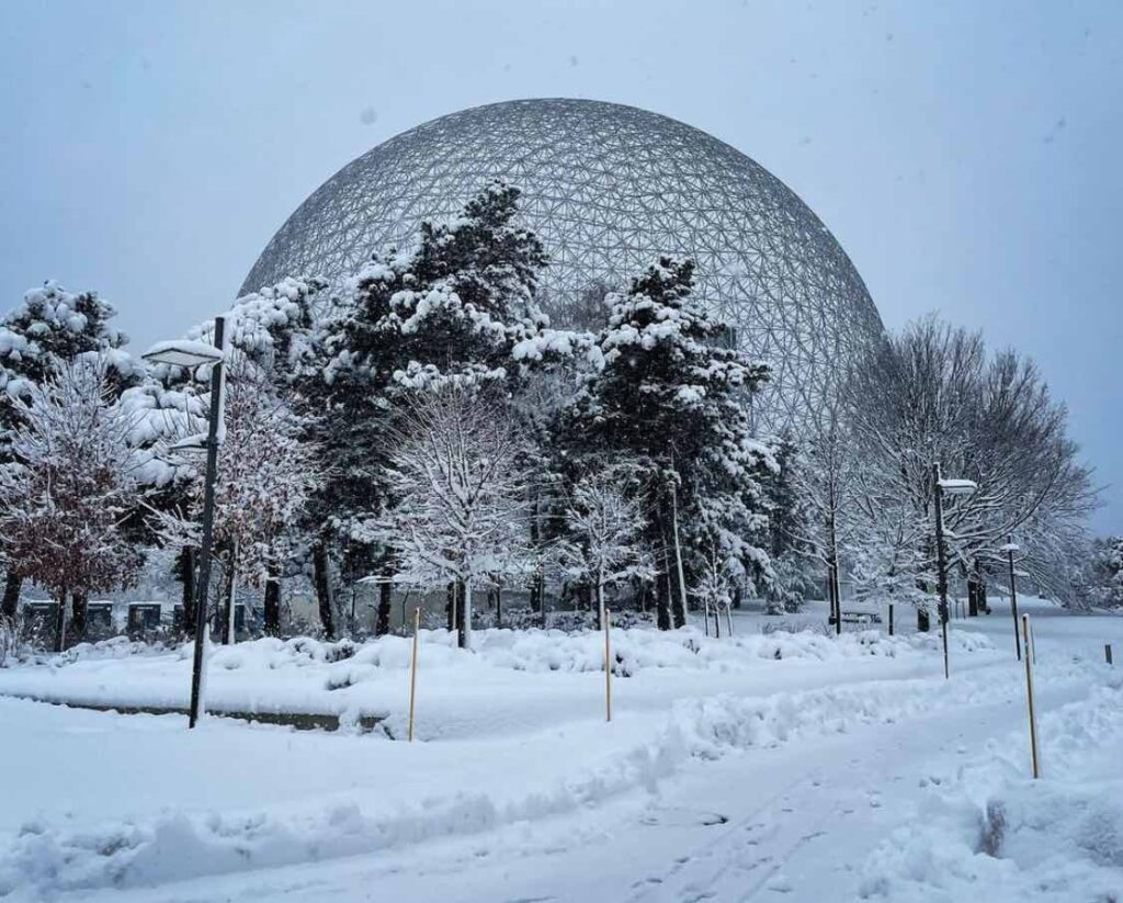 Montreal's Biosphere in the winter