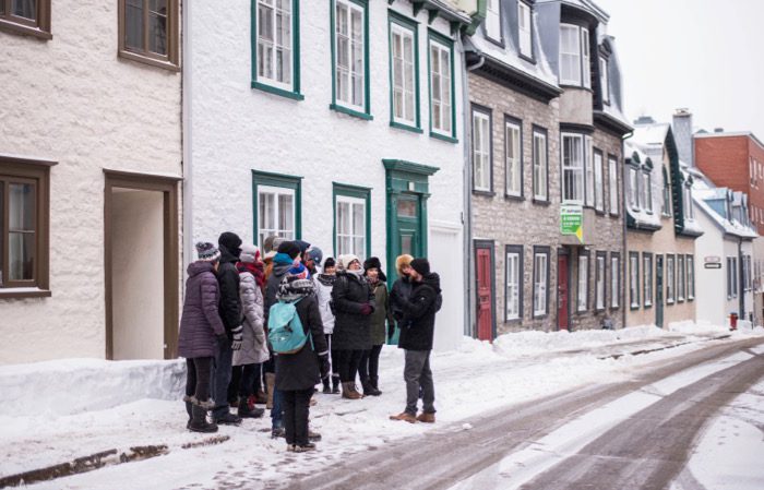 Quebec City Food Tours group winter