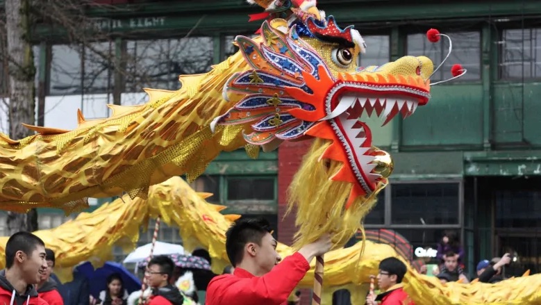 Chinese New Year celebration in Chanatown Toronto
