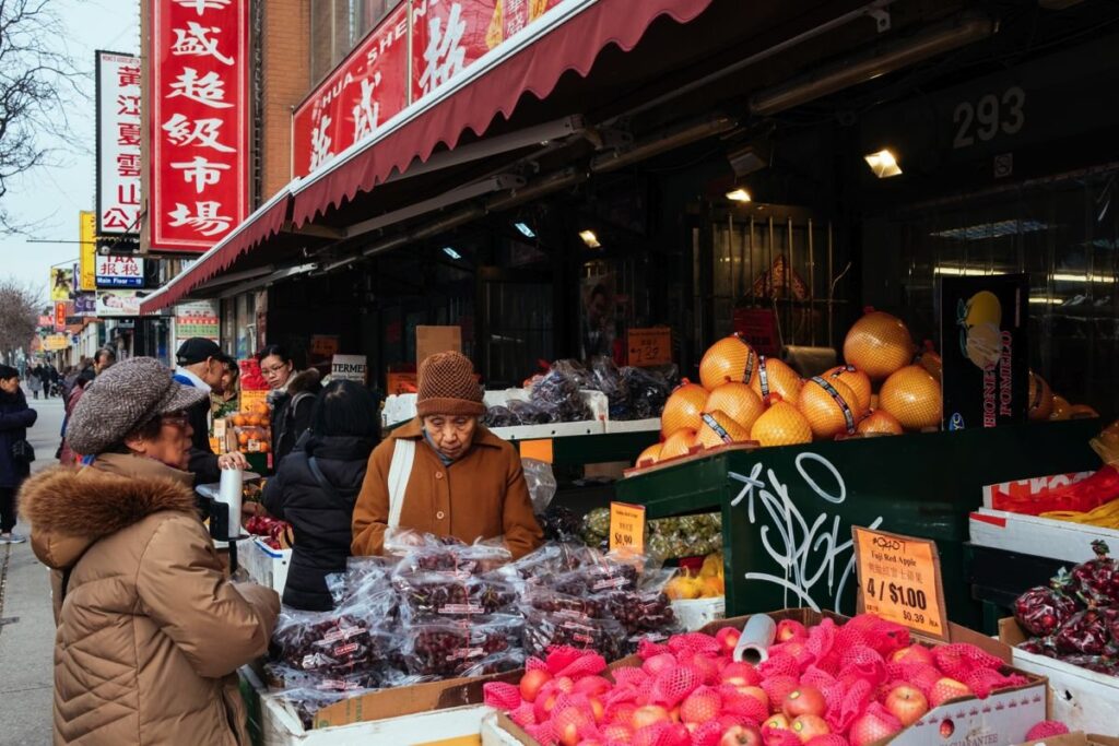 Fruit store in Chinatown Toronto