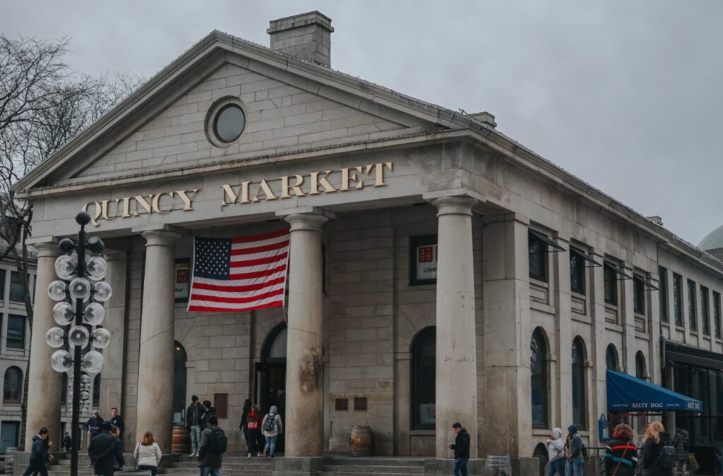 A picture of the Quincy Market